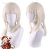 Anime Short Wigs Game Genshin Impact Klee Ponytails Wig Cosplay Costume Heat Resistant Synthetic Hair Women Wigs