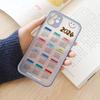 Чехол-календарь 2024 для iPhone 15 14 13 12 11 Pro Max Mini X XR XS SE Жесткий противоударный задний чехол для iPhone 7 8 Plus