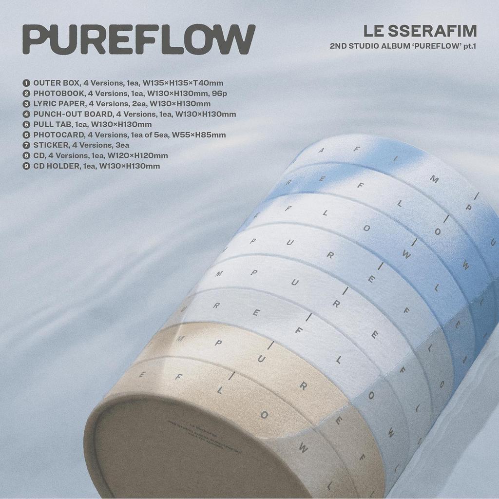 [POB] (СТАНДАРТНАЯ версия) LE SSERAFIM [PUREFLOW] ч.1 Второй студийный альбом