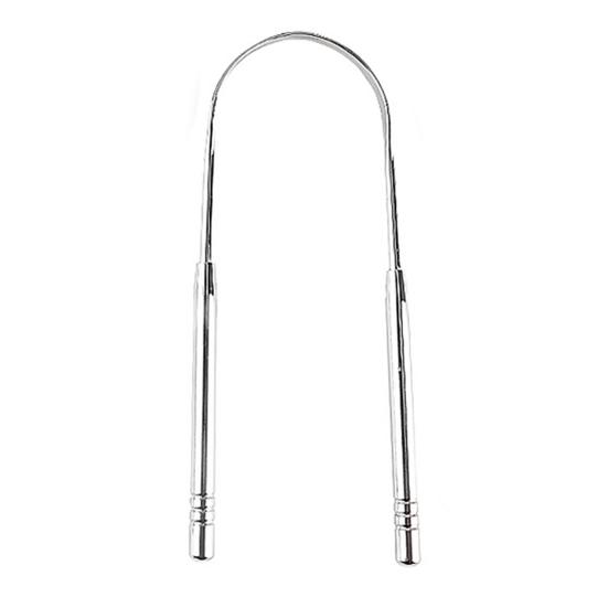 Stainless Steel Tongue Scraper Cleaner Fresh Breath Keeper Oral Hygiene with Box