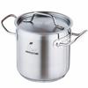 KIPROSTAR 18cm Induction-Compatible Stainless Steel Stockpot (with Lid), 4.7L Capacity (Full Capacity), Triple-Layered Bottom, Deep, Dishwasher Safe,