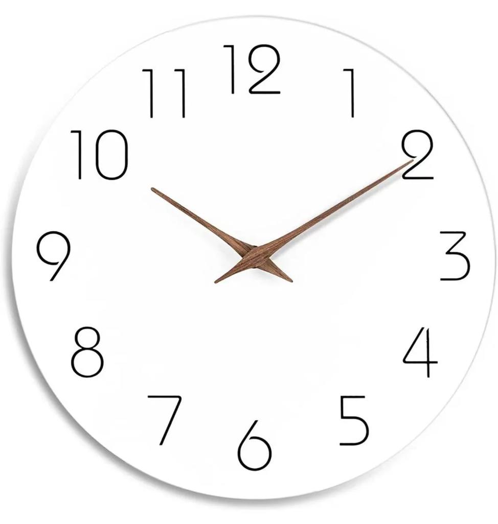 10 Inch Wood Circular Wall Clock Silent Living Room Bedroom Retro Wall Clock Minimalist Creative for Home Decoration Clock