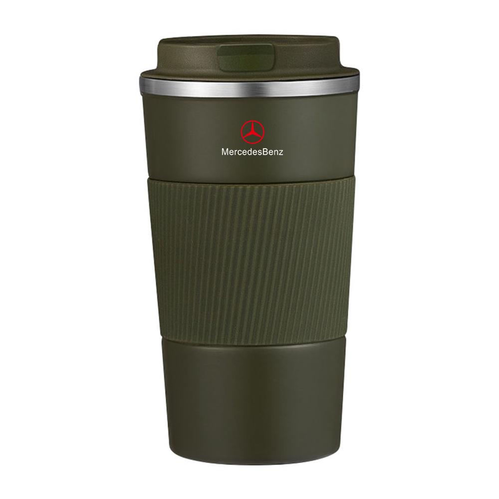 500ml Car Stainless Steel Coffee Cup Vacuum Thermos Mug Non-slip Insulated Bottle For Mercedes Benz G S R C E B A Class GLA GLK