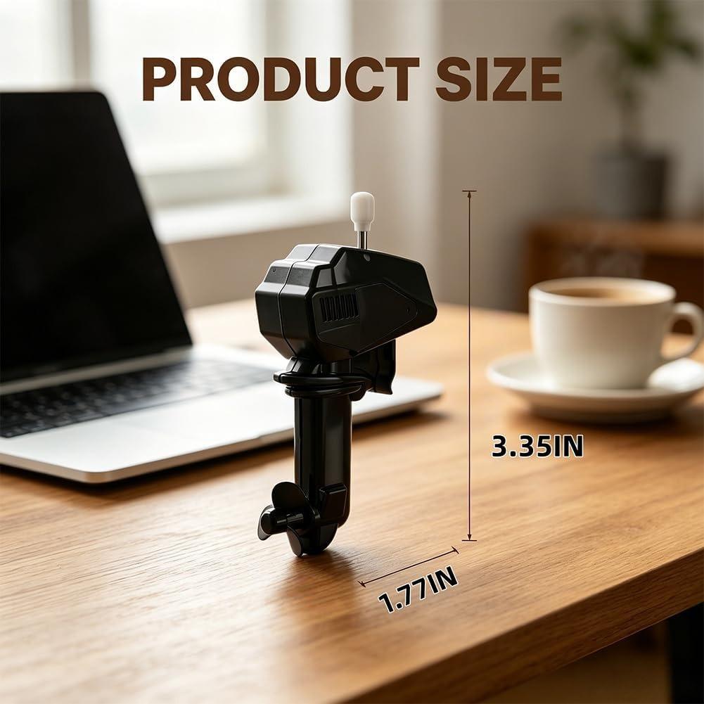 5Pcs Boat Motor Coffee Stirrer, Wind Up Outboard Motor Boat Coffee Stirrer, Small Electric Drink Mixing Gadget Boats Propeller Coffees Stirrers
