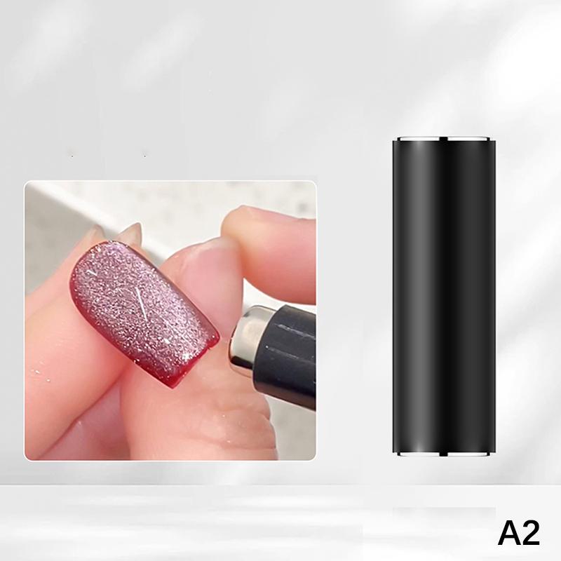 New French Dual Ended French Cat Eye Magnet Tool Y-Shaped Plate Magnetic Auxiliary Tool Gel Polish Magnet Rod Tool DIY