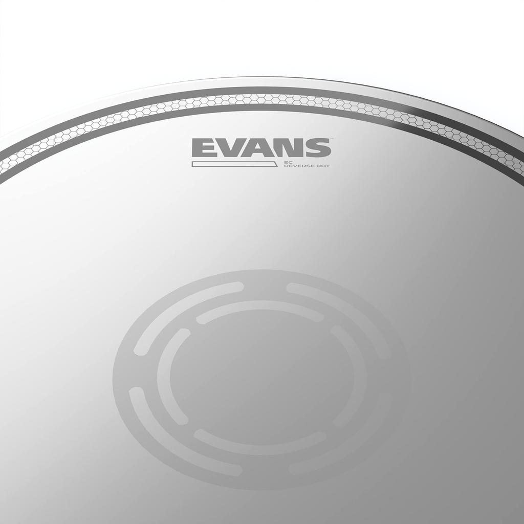 EVANS EC Барабан-малый пластик (верхний) с обратной точкой (B12ECSRD) Барабанная пластина 12 дюймов (2-слойный, 7 мил + 10 мил + 3 мил пластырь) [Оригинальный отечественный продукт]