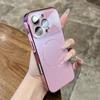 Официальный магнитный чехол для телефона для iPhone 17 16 15 14 Pro Max Для Magsafe Беспроводная зарядка Большое окно Стеклянная защитная крышка
