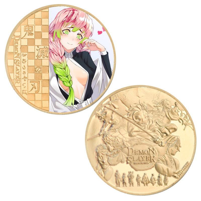 Commemorative coins, copper coins, anime related coins, gold-plated die cast metal coins, handicrafts