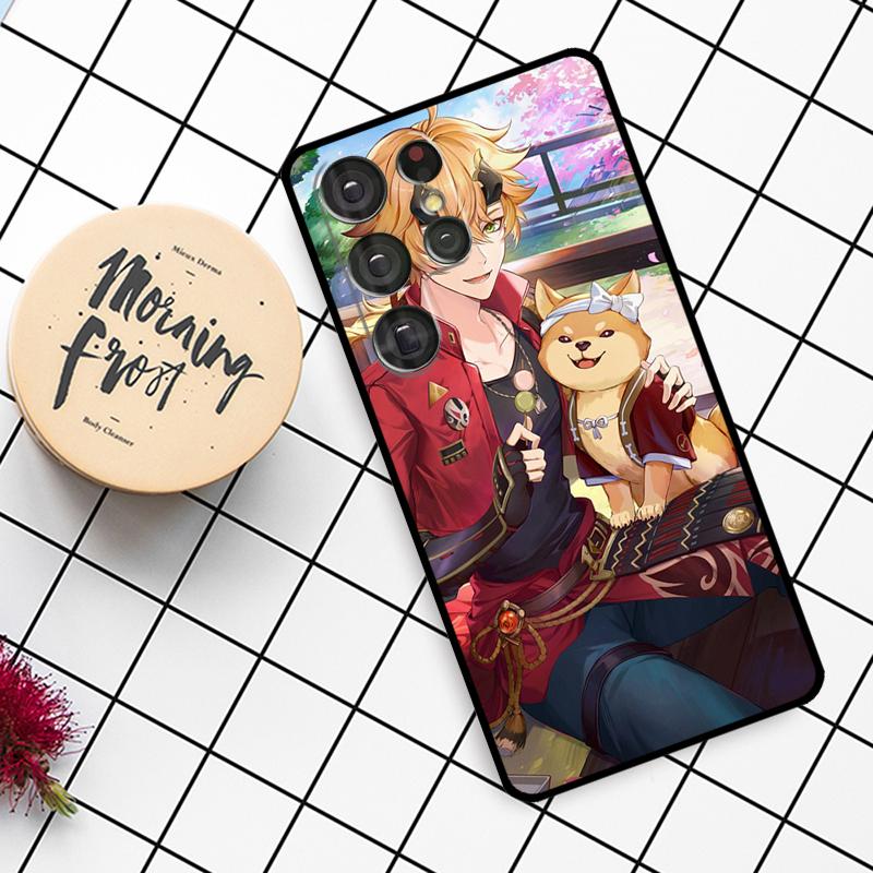 Чехол для телефона Genshin Impact Тома для Samsung Galaxy S25 Ultra S23 S22 S21 S20 S24 Ultra S9 S10 Plus S25 FE