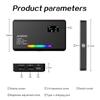 Andoer Комплект светодиодной видеолампы Y140 RGB Карманное освещение для видеоконференций CRI95+ 2500K-9000K с регулируемой яркостью 26