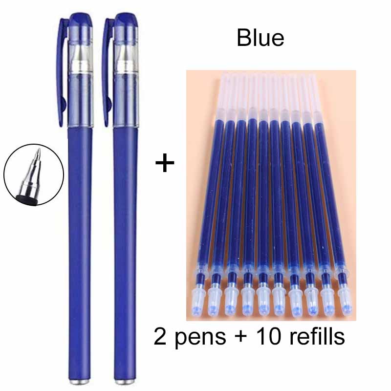 12/36 шт. 0,5 мм матовые гелевые ручки+стержни черные чернила на основе углерода шариковая ручка ручка для подписи канцелярские товары для офиса и школы