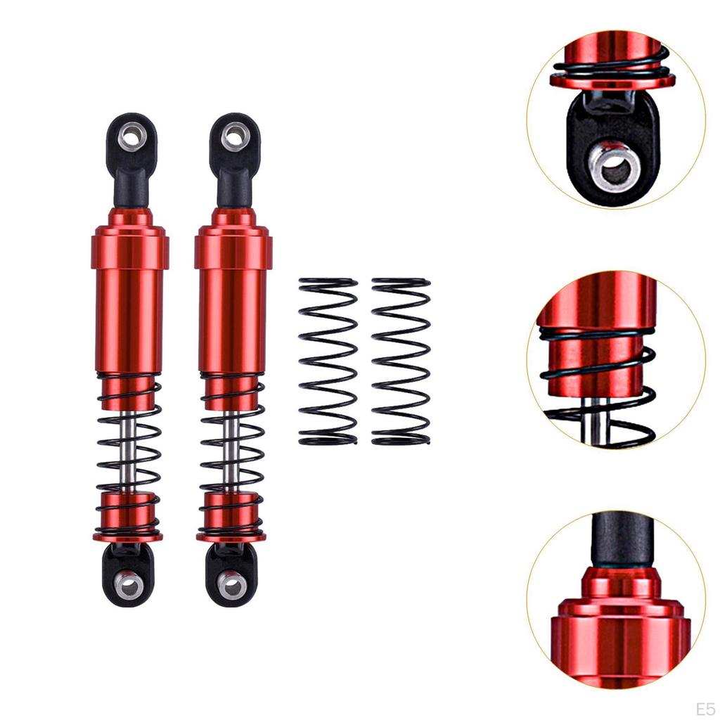 2 Pieces 1/10 RC Car Shock Absorber Damper Accessory Metal Spring,Spare Parts,for Trucks,Vehicles