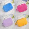 Корейский мини-плюшевый квадратный кошелек на молнии для женщин, тонкая маленькая сумочка для карт, сумка для монет, милый кошелек, чехол для наушников
