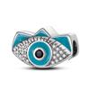 Подвеска Lucky Blue Devil Eyes подходит для оригинального браслета, ожерелье из стерлингового серебра 925 пробы, подвески в виде пальмового Египта, бусины, ювелирные изделия своими руками