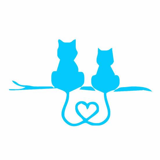 Милые кошки, автомобильный Стайлинг, кузов автомобиля, окна, светоотражающие наклейки, наклейка, декор