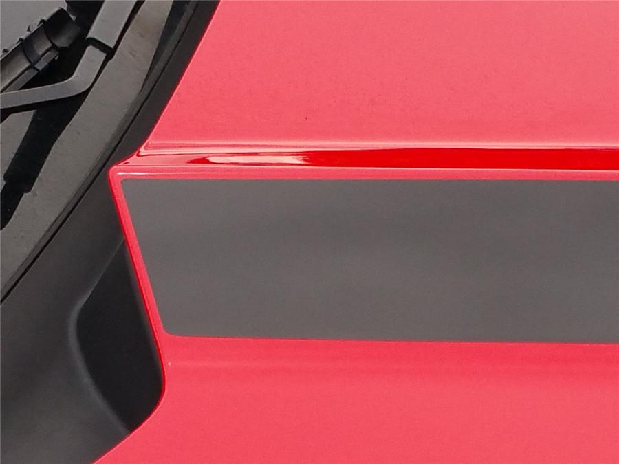 New Style Stripe Graphics Hood Decal Black Stripes Sticker For 2015 2016 New Ford Mustang