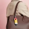 Pencil Shape Chapstick Key Chain Pouch PU Leather Pencil Shape Key Ring  Birthday Gifts