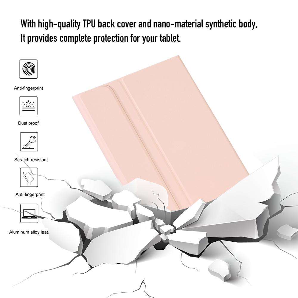 Беспроводная Bluetooth-клавиатура из ТПУ, трехцветная подсветка, кожаный чехол из спилка для Huawei MatePad Pro, 11 дюймов, 2022, чехол для планшета