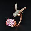 SHEIN Hummingbird Luxury Adjustable Open Ring for Women - Style R8132