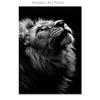 Black White Animal Canvas Painting Lion Posters and Print Home Decor Mural Wall Art Pictures for Living Room Bedroom Decoration