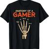 Anatomy Of A Gamer Skeleton Hand Funny Men Boys Kids T Shirtns Shirt