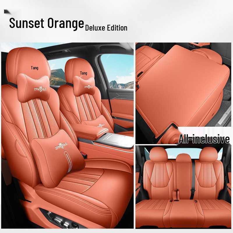 Полное покрытие сидений BYD Tang L DMI/EV - Дышащие перфорированные чехлы для всех сезонов