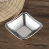 1/2/3 Grids Stainless Steel Seasoning Dish Korean Metal Barbecue Sauce Dipping Dish Plate BBQ Restaurant Kitchen Tableware