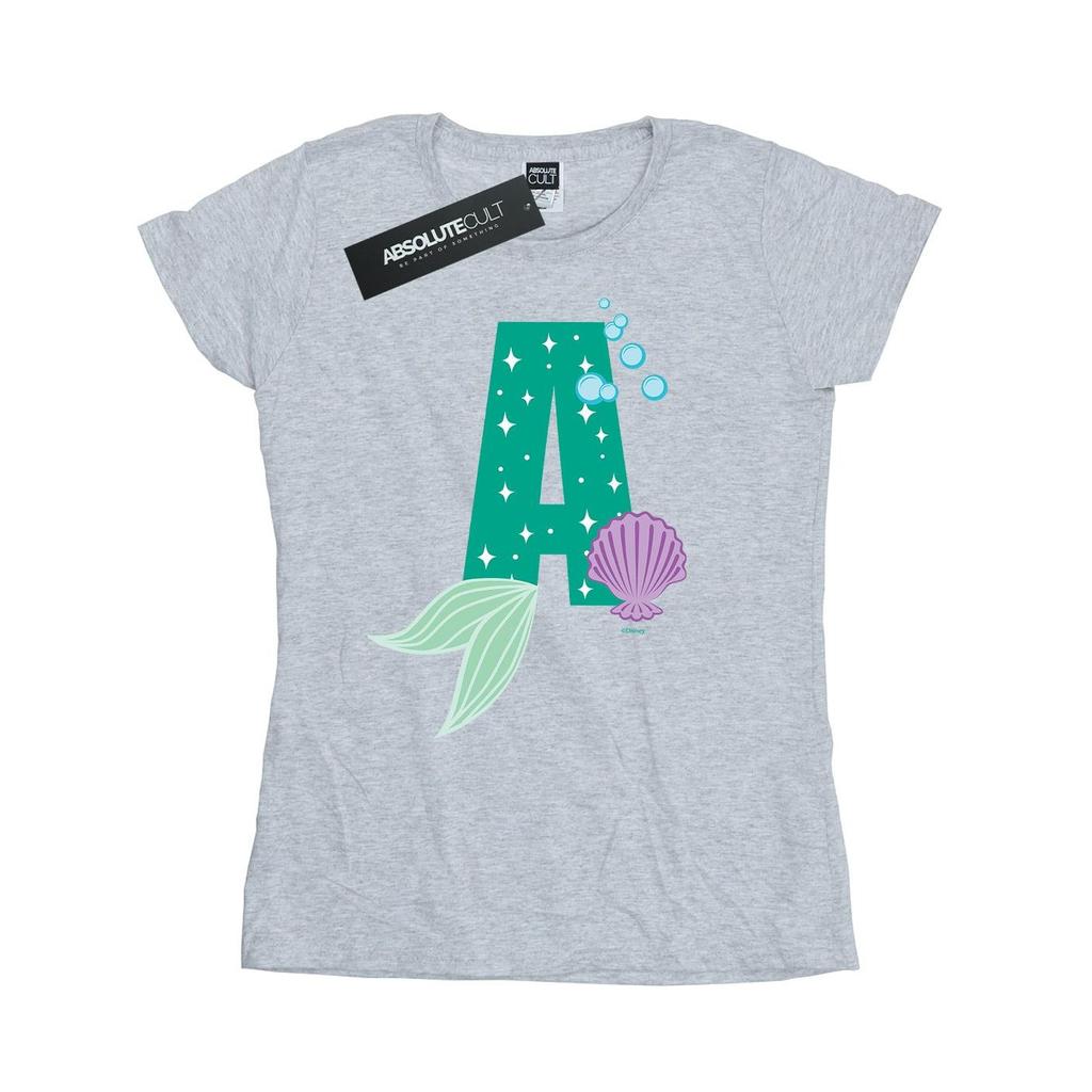 Disney Womens/Ladies Alphabet A Is For Ariel Cotton T-Shirt
