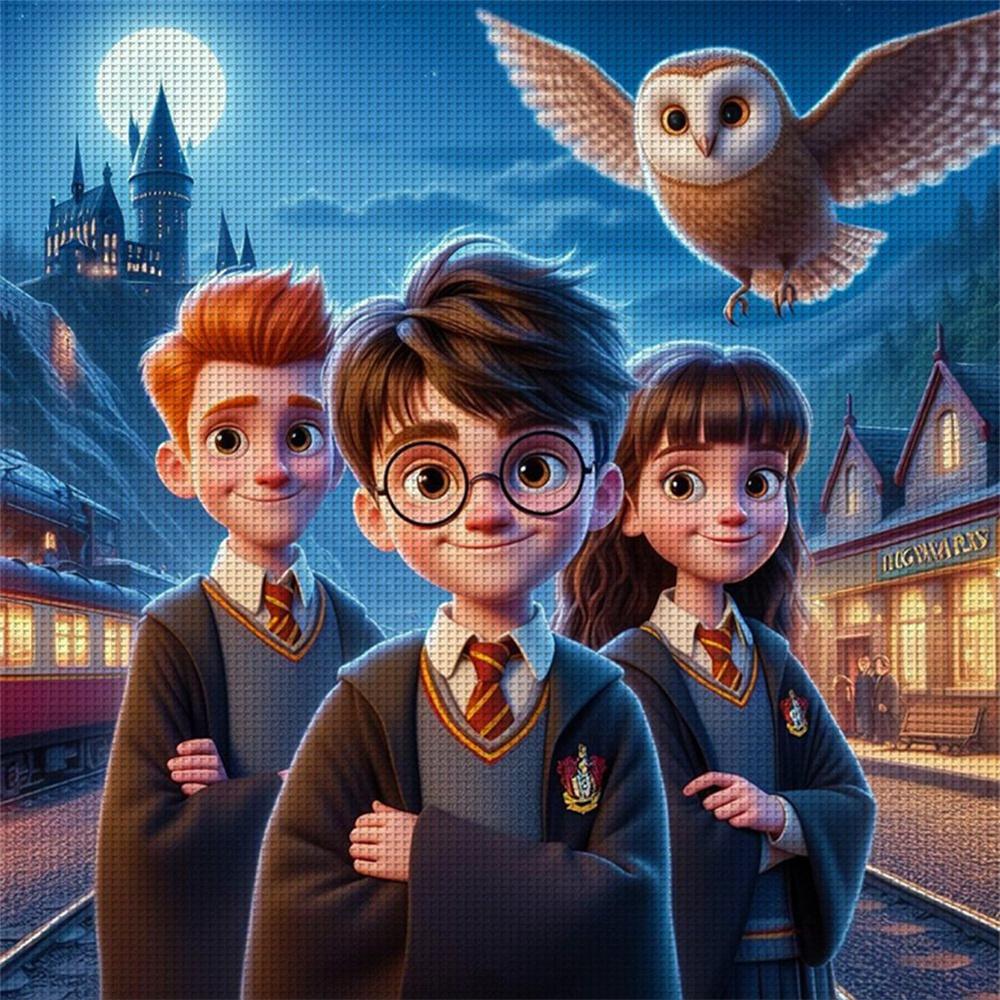 Гарри Поттер Школа Магии Хогвартс Набор для Алмазной Живописи и Вышивки Крестом 5D DIY Мозаика Искусство Вышивка Декор для Дома Рукоделие Подарок