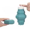 Чашка-пагода, силиконовая складная бутылка для воды, портативная телескопическая бутылка для воды для занятий спортом на открытом воздухе, портативная дорожная 500 мл