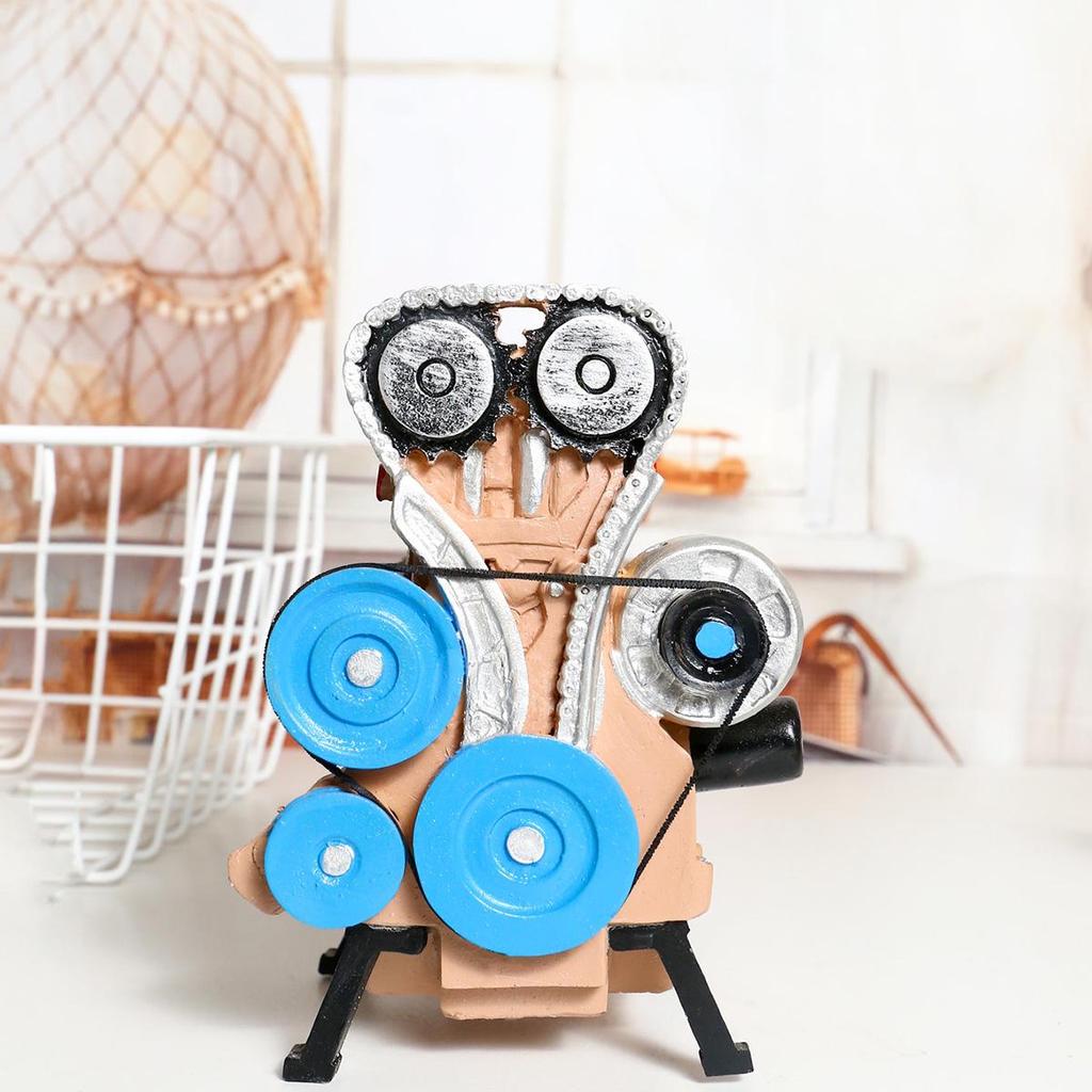 L4 Resin Engine Model Home Decor Ornament