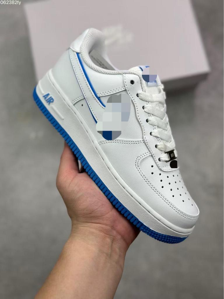 Оригинальные мужские и женские низкие повседневные кроссовки серии Air Force 1 - Полностью белые модные кеды AF1