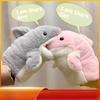 Little Shark Hand Puppet Gloves Cute Doll Plush Toy Can Open Mouth Doll Birthday Gift