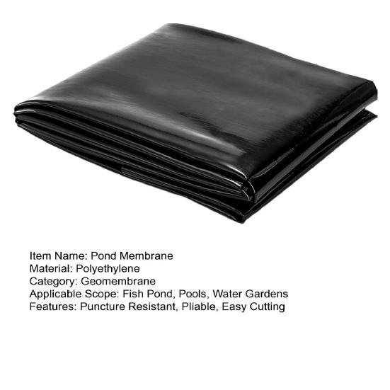 Облицовка для пруда Гибкая, легко режущаяся защитная мембрана для бассейна Долговечная, устойчивая к разрыву подкладка для рыб