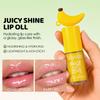 Banana Lip Gloss Oil, High Shine Mirror Glossy Clear Lip Tint, Deeply Hydrating Moisturizing Plumping Lip Glow Balm, Cute Fruit Lip Care Makeup