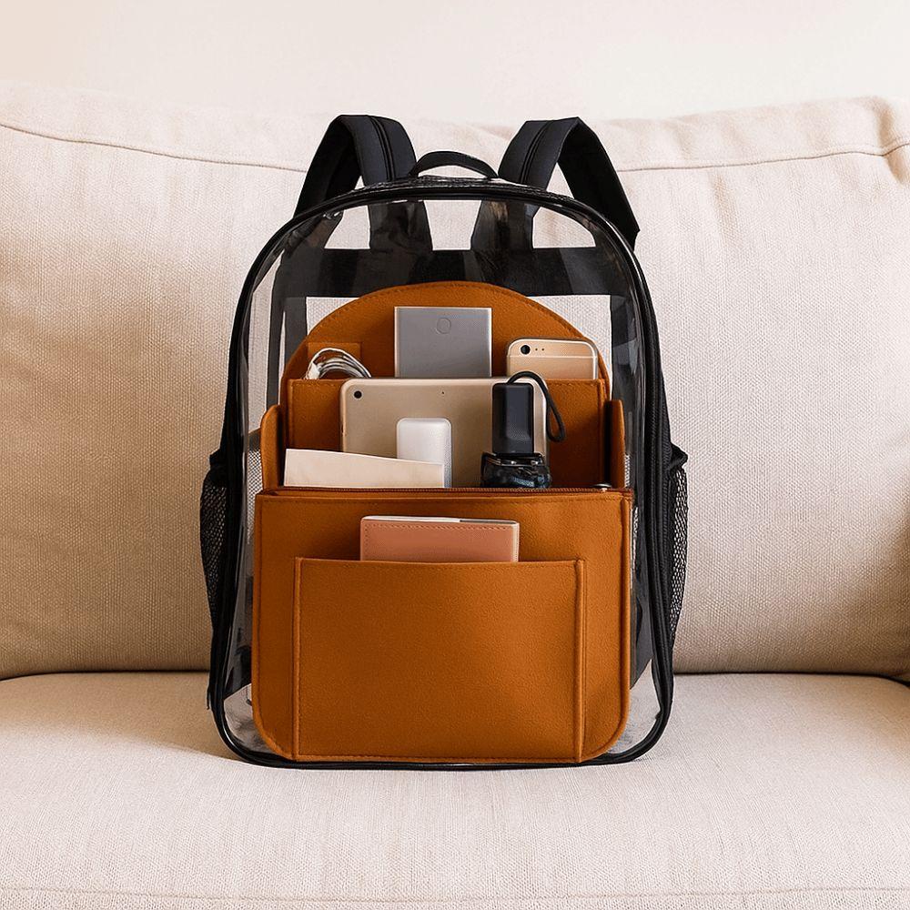 Multi-layered Rucksack Insert Bag Thickened Travel Cosmetic Bag DIY Backpack Organizer Student