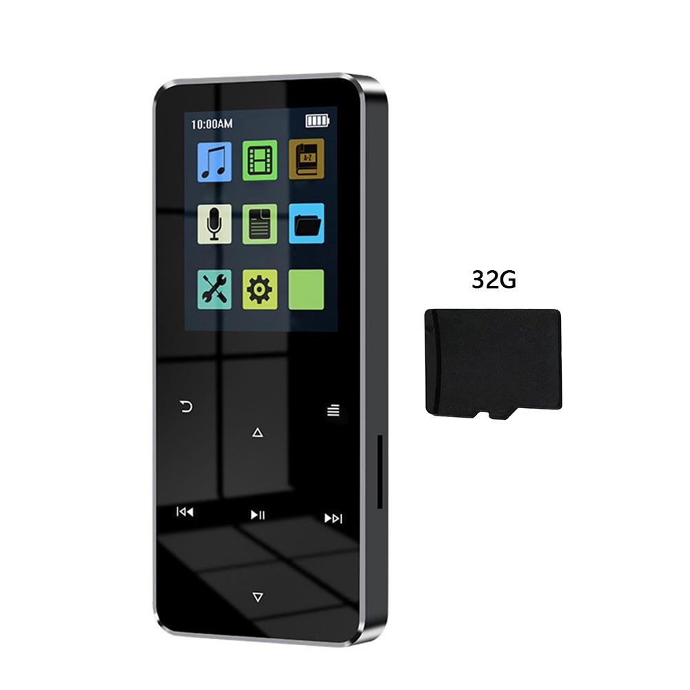 1,8-дюймовый MP3 MP4 музыкальный плеер HiFi Bluetooth 5.0 студенческий Walkman с FM-будильником Электронная книга Спорт Бег Ходьба Музыка Play