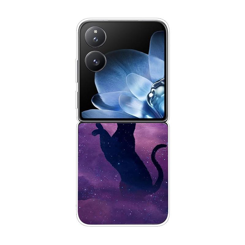 Твердая ПК-накладка для Xiaomi Mix Flip Противоударный чехол для телефона для Mi Mix Flip 5G Ультратонкая задняя прозрачная накладка MixFlip Чехол Coque Funda