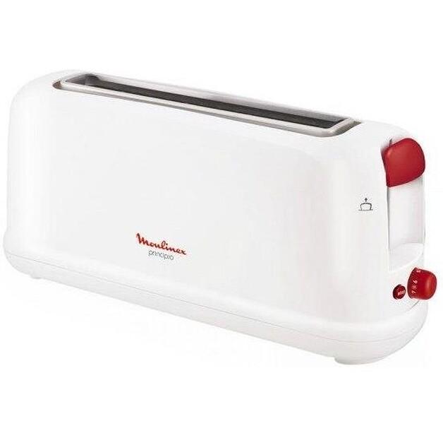 Тостер Moulinex с функцией разморозки Ls16011 1000W белый (S0407313)