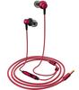 Wired HIFI Sound Noise with Heavy Calls High Clear Stereo Red Earphones, In-ear Type, Earphones, 3.5mm Jack, Quality, Canceling, Microphone, Bass,