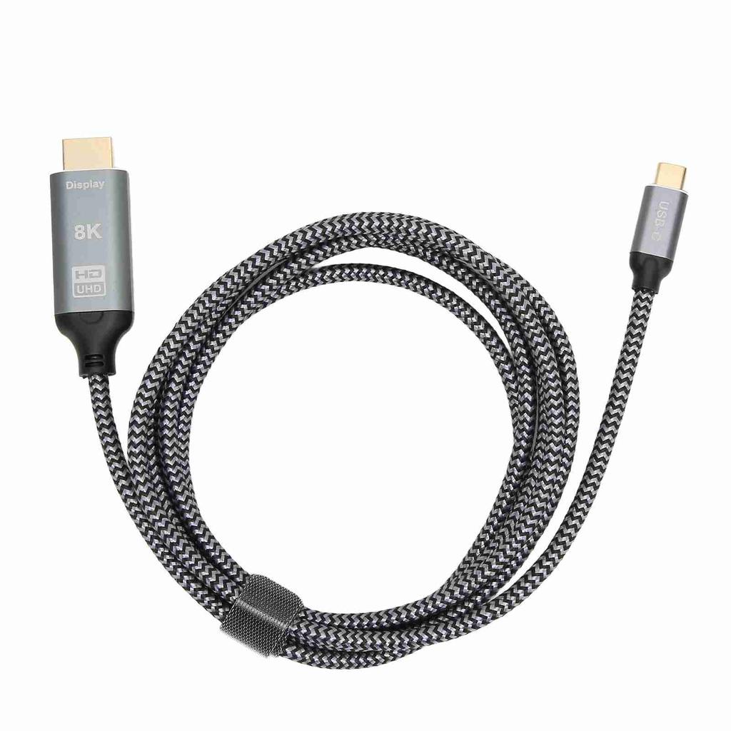 8K USB C To HD Multimedia Interface Adapter Cable Male To Male USB3.1 Type C To HD Multimedia
