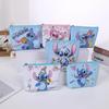 MINISO Stitch Mini Coin Purse Cartoon Cute Anime Pu Key Case Storage Bag Children Kawaii Wallet Gifts for Kids