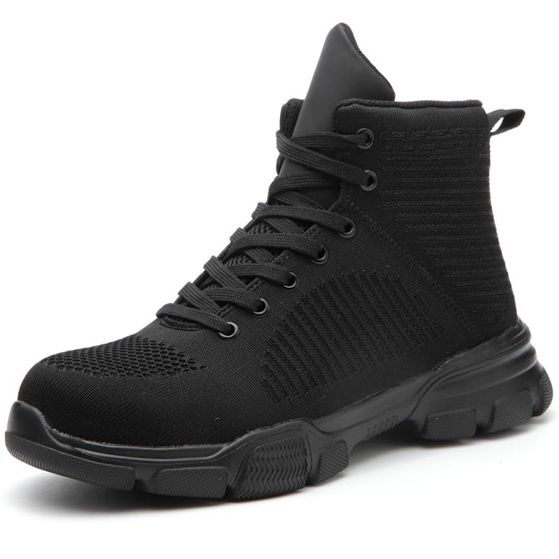 Легкие зимние рабочие защитные ботинки со стальным носком. Рабочая обувь. Осенняя неразрушимая защитная обувь. Мужские непрокалываемые мужские рабочие ботинки.