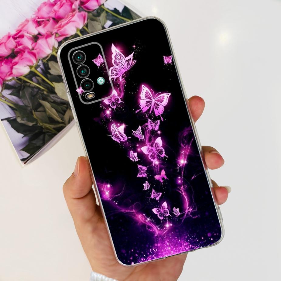 Чехол для Xiaomi Redmi 9T Милый Модный Расписной Чехол Прозрачный Силиконовый Чехол для Телефона Для Xiaomi Redmi 9T Redmi9T Задняя Крышка 6.53'' Сумки