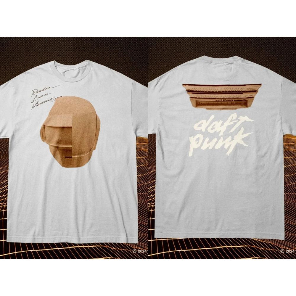 Футболки для Хэви-метал групп DAFT PUNK и с принтом Лейдзи Мацумото Повседневные Хлопковые Большого размера Короткий рукав Рок Панк Женская Футболка
