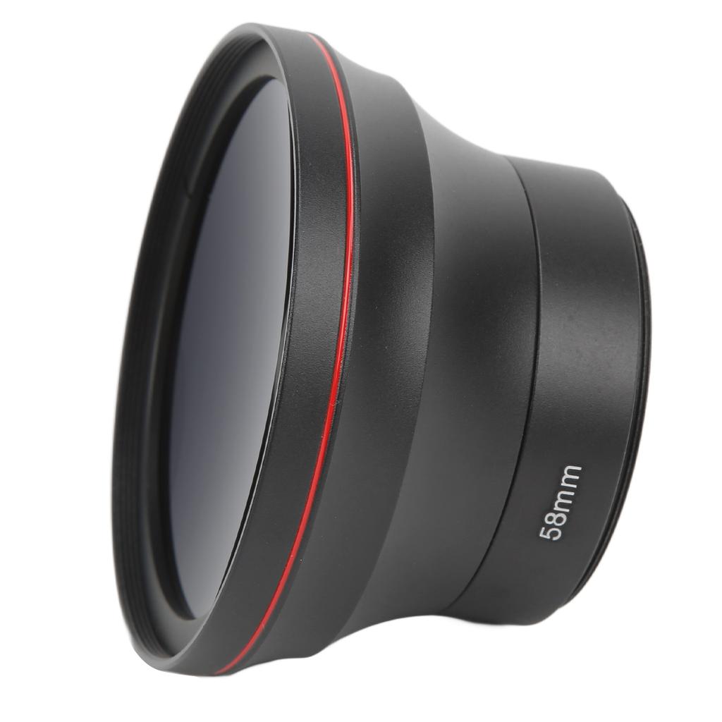 58mm 0.43X Wide Angle Lens Optical Glass Camera Lens with Macro Lens for Landscape Photography