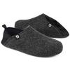 Room All Season [HomeTop] Men's Slippers, Portable, Warm, Windproof, Lightweight, Non-Slip, Quiet, Washable, Indoor, Office, (Size 27.0cm, Black)