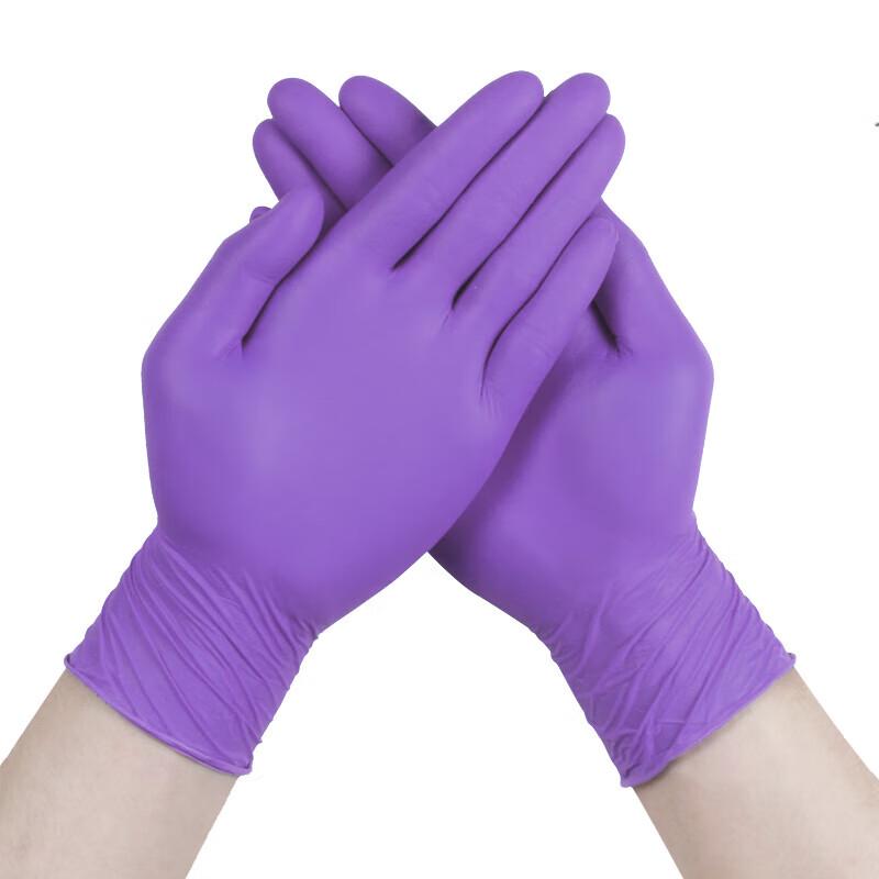 Disposable Purple Nitrile Gloves H-50100