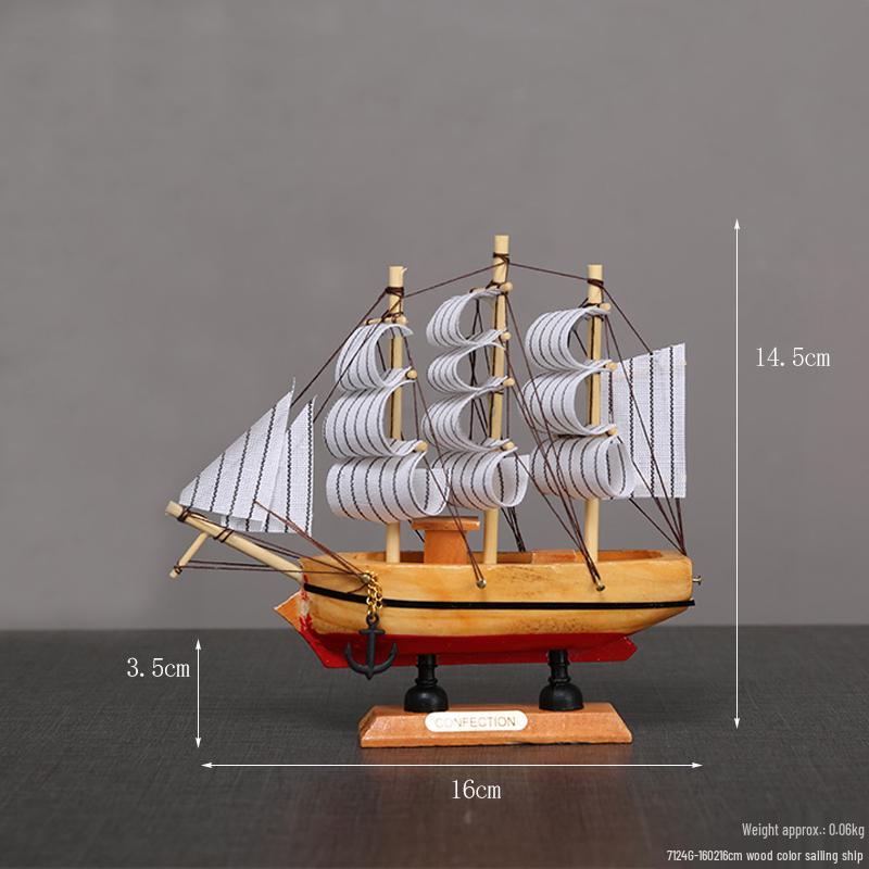 Орнамент Парусная лодка - Модель для украшения дома или офиса