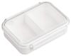 OSK Bento Box Lunch Box Whole Frozen Lunch Box White 650ml Made In Japan Dishwasher Safe [Storage Container/Freezer OK/Microwave OK/With Dividers]